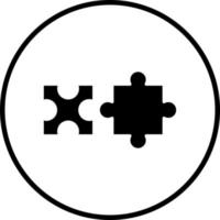 Puzzle Stück Vektor Symbol Stil