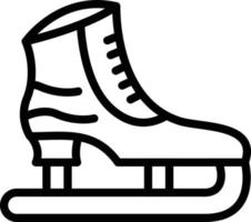 Eis Schlittschuh Vektor Symbol Stil