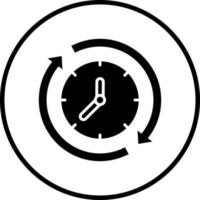 Zyklus Zeit Vektor Symbol Stil