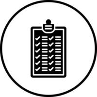 Checkliste Vektor Symbol Stil