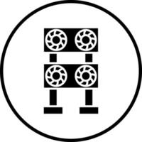 Bergbau Bauernhof Vektor Symbol Stil