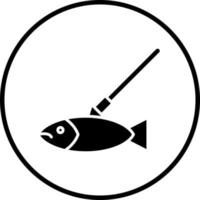 Speerfischen Vektor Symbol Stil