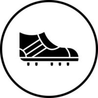 Rugby Stiefel Vektor Symbol Stil