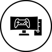 Spielen pc Vektor Symbol Stil