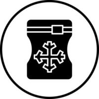 Eis Tasche Vektor Symbol Stil