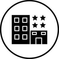 4 Star Hotel Vektor Symbol Stil