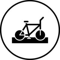 Fahrrad Fahrbahn Vektor Symbol Stil