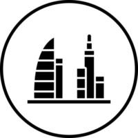 Dubai Landschaft Vektor Symbol Stil