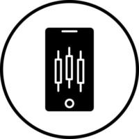 Handy, Mobiltelefon Handel Vektor Symbol Stil