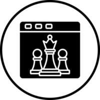 Schach Spiel Vektor Symbol Stil