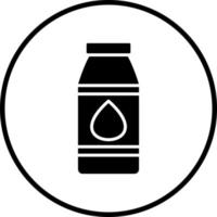 Milch Flasche Vektor Symbol Stil