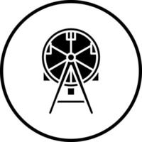 Ferris Rad Vektor Symbol Stil