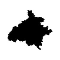 zentral Slowenien Karte, Region von Slowenien. Vektor Illustration.