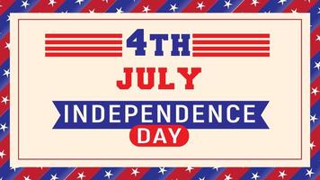 Amerika oberoende dag 4:e av juli firande baner, tapet, bakgrund vektor illustration