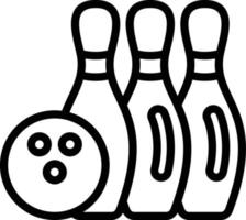 Bowling Vektor Symbol Stil
