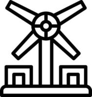 Windmühle Vektor Symbol Stil