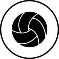 Strand Volleyball Vektor Symbol Stil