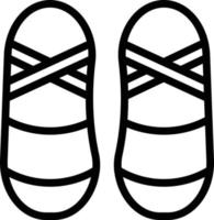 Ballett Schuhe Vektor Symbol Stil