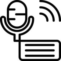 Vektor Design Podcast Symbol Stil