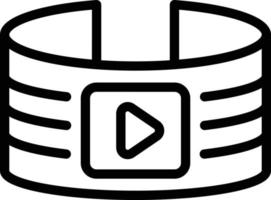 Vektor Design Video Spieler Symbol Stil