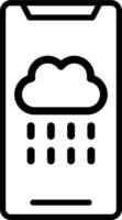 Vektor Design Wetter App Symbol Stil