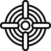 Ziel Vektor Symbol Stil