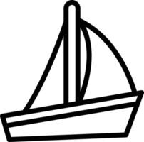 Vektor Design Segelboot Symbol Stil