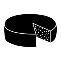 Käse Symbol Vektor. Milch Produkt Illustration unterzeichnen. Essen Symbol. Käse Bauernhof Logo. vektor