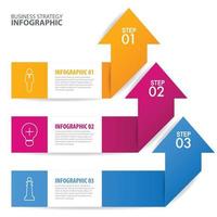 Business-Infografiken Design-Vorlage Illustration. vektor
