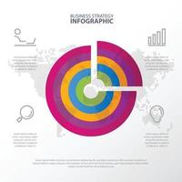 tidslinje affärsstrategi infographic formgivningsmall vektor