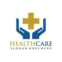 Gesundheit Pflege Logo Design Vektor