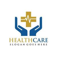 Gesundheit Pflege Logo Design Vektor