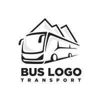 buss. resa buss logotyp design vektor