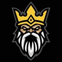 zeus blixt esport gaming maskot logotyp mall vektor. modern huvud zeus blixt logotyp vektor, illustration vektor