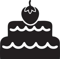 Kuchen Symbol Symbol Vektor Bild. Illustration von das Bäckerei Geburtstag isoliert Design Bild. eps 10