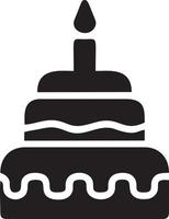 Kuchen Symbol Symbol Vektor Bild. Illustration von das Bäckerei Geburtstag isoliert Design Bild. eps 10