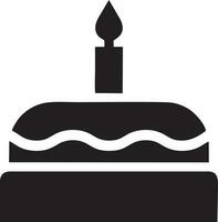 Kuchen Symbol Symbol Vektor Bild. Illustration von das Bäckerei Geburtstag isoliert Design Bild. eps 10