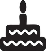 Kuchen Symbol Symbol Vektor Bild. Illustration von das Bäckerei Geburtstag isoliert Design Bild. eps 10