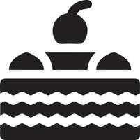 Kuchen Symbol Symbol Vektor Bild. Illustration von das Bäckerei Geburtstag isoliert Design Bild. eps 10