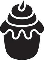 Kuchen Symbol Symbol Vektor Bild. Illustration von das Bäckerei Geburtstag isoliert Design Bild. eps 10