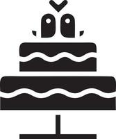 Kuchen Symbol Symbol Vektor Bild. Illustration von das Bäckerei Geburtstag isoliert Design Bild. eps 10