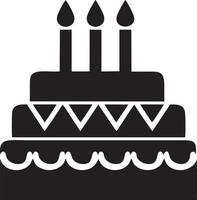 Kuchen Symbol Symbol Vektor Bild. Illustration von das Bäckerei Geburtstag isoliert Design Bild. eps 10