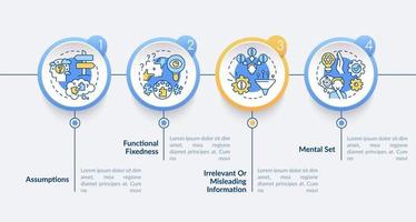 Problemlösung Hindernisse Vektor Infografik Vorlage