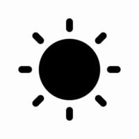 Vektor Illustration von Sonne Symbol zum Helligkeit Symbol.