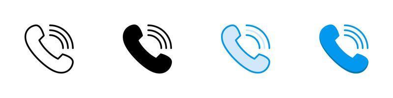 Telefon Symbol. Zeichen zum Handy, Mobiltelefon Konzept und Netz Design. Vektor Illustration