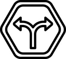 Vektor Design Teilt Straße Symbol Stil