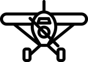 Eindecker Vektor Symbol Stil