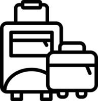 Vektor Design Gepäck Symbol Stil