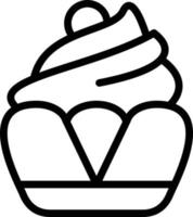 Cupcake Vektor Symbol Stil