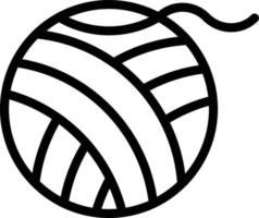 wolle Ball Vektor Symbol Stil